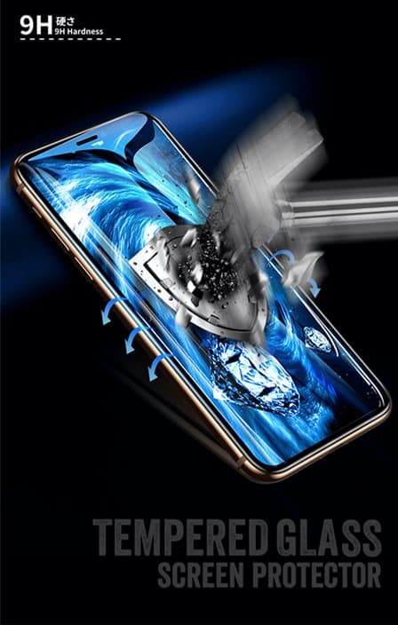 Skærmbeskyttelse (6D curved/full) til iPhone 12 mini  5.4", sort, SERO