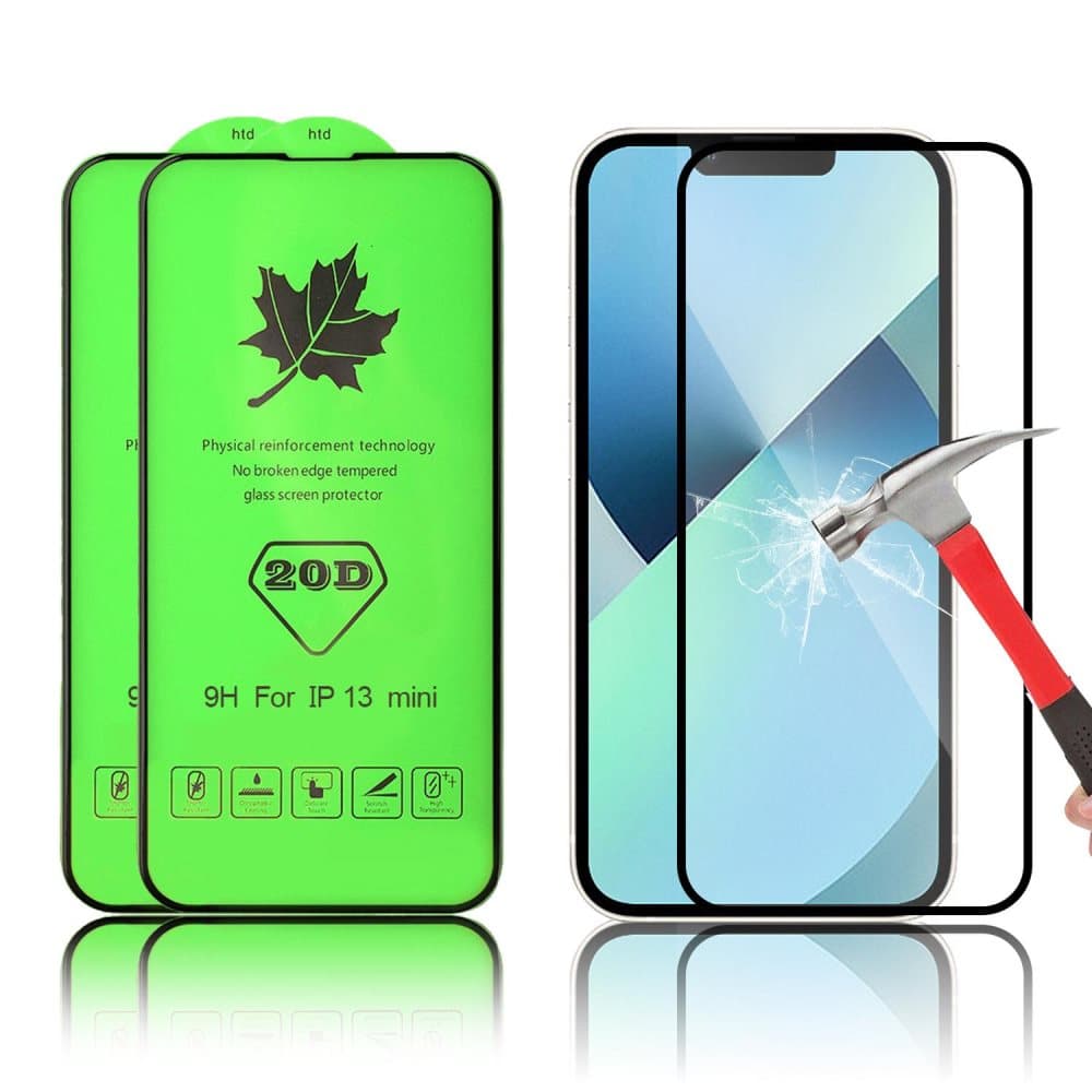 2-pack 20D skärmskydd i härdat glas för iPhone 13 MINI