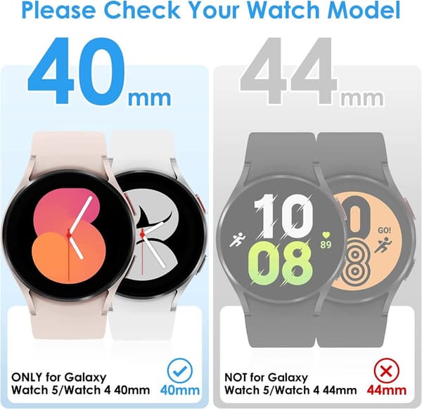 Samsung Galaxy Watch series 4/5-40mm-Shell med skærmbeskytter