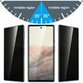 Miniatyrbild 2 av 8: 2-PACK Google Pixel 6A Privacy Härdat glas 0.26mm 2.5D 9H