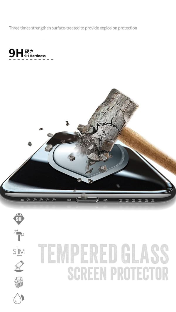 Privacy glasskydd (6D curved / full) för iPhone 13 mini (5,4"), svart, Sero