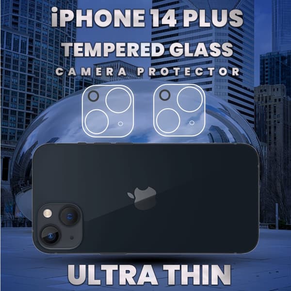 2-Pack Iphone 14 Plus Linsskydd - 9H Härdat Glas - Super 3D
