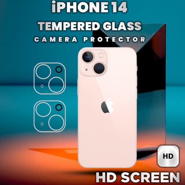 2-Pack Iphone 14 Linsskydd - 9H Härdat Glas- Super 3D Linsskydd