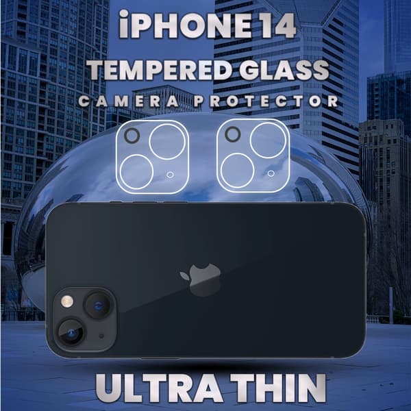 2-Pack Iphone 14 Linsskydd - 9H Härdat Glas- Super 3D