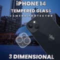Miniatyrbild 4 av 5: iPhone 14 Linsskydd - 9H Härdat glas- Super kvalitet 3D