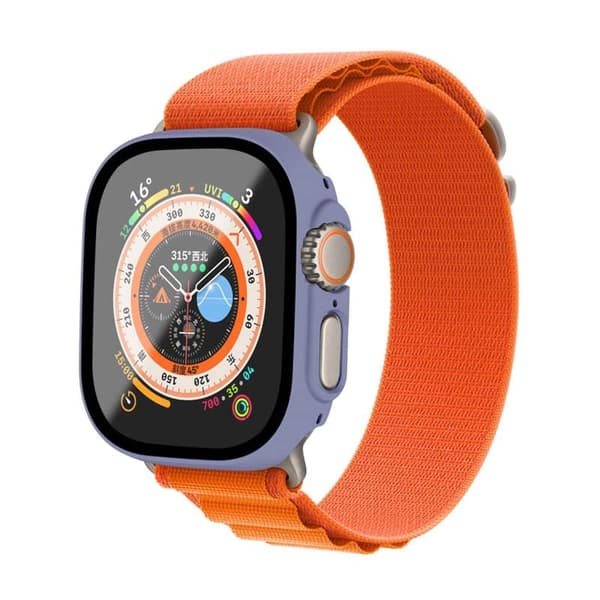 Cover med glasdæksel Apple Watch Ultra (49mm) - Ice Sea Blue