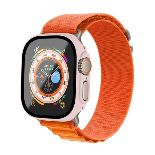 Kansi lasikuorella Apple Watch Ultra (49mm) - Vaaleanpunainen