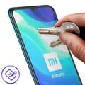 Miniatyrbild 3 av 4: Film Xiaomi Mi 10 Lite härdat glas Fasad Akashi Transparent svart kontur Svart
