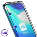 Miniatyrbild 4 av 4: Film Xiaomi Mi 10 Lite härdat glas Fasad Akashi Transparent svart kontur Svart