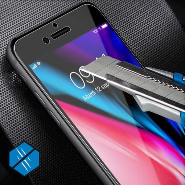 Skyddfilm - AVIZAR - iPhone 8 / 7 / 6S / 6 - Flexibel latex - Transparent - Stöt resistent