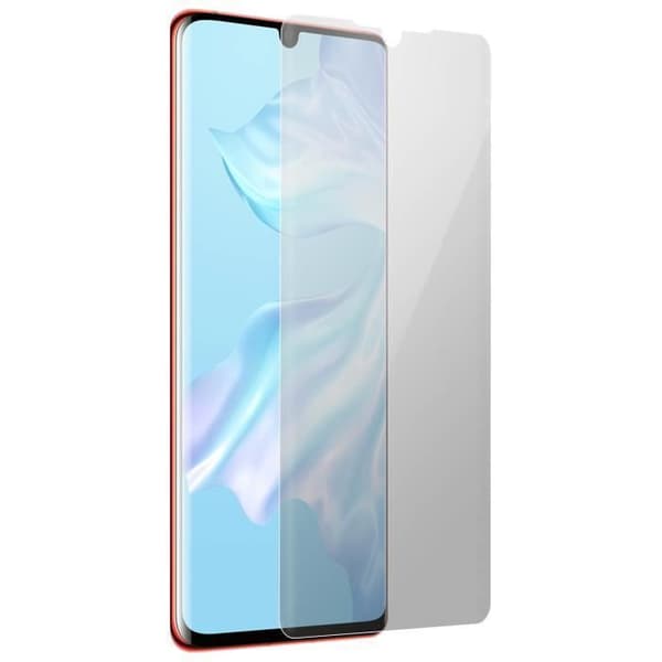 Huawei P30 Ultrasonic Flexibelt Latex Skärmskydd Transparent Vit