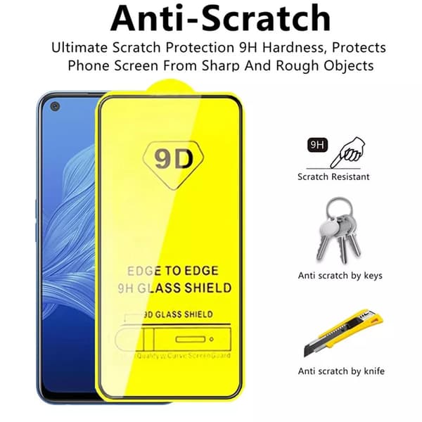 2-PAK- Samsung Galaxy A22 5G  (6.6 tommer)Skærmbeskytter, 9D hærdet glas