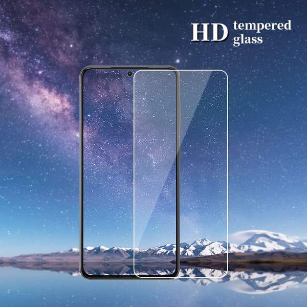 2 PACK- iPhone 14 PROMAX (6.7 Tums) Skärmskydd Transparent Härdat Glas med Installationsram
