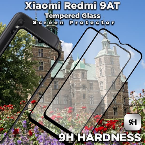 2 Pack Xiaomi Redmi 9AT - Härdat Glas 9H - Super kvalitet 3D Skärmskydd