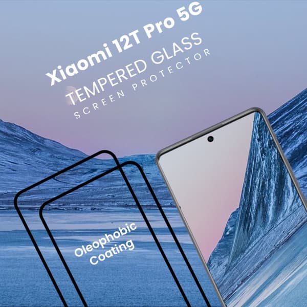 2-Pack Xiaomi 12T Pro 5G- Härdat Glas 9H - Super kvalitet 3D Skärmskydd