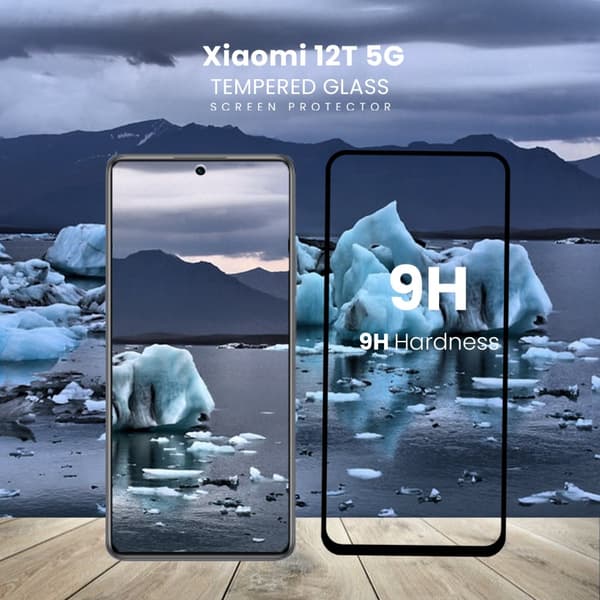 Xiaomi 12T 5G - Härdat Glas 9H - Super kvalitet 3D Skärmskydd
