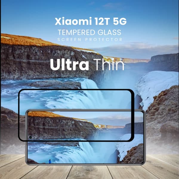 Xiaomi 12T 5G - Härdat Glas 9H - Super kvalitet 3D Skärmskydd