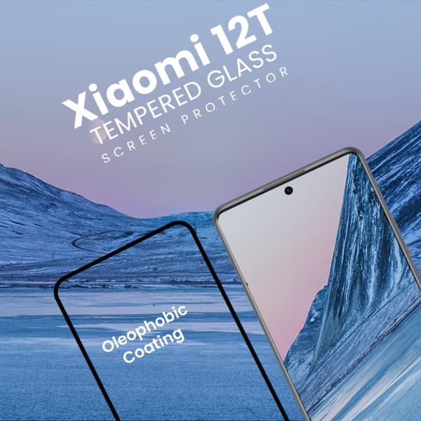 Xiaomi 12T - Härdat Glas 9H - Super kvalitet 3D Skärmskydd