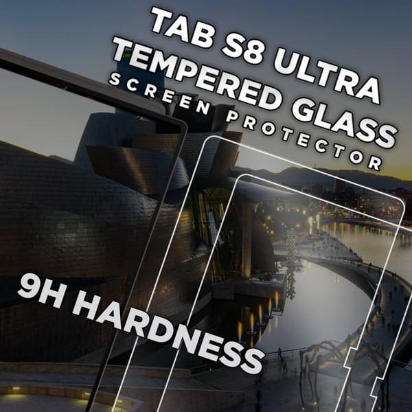 2-Pack Samsung Galaxy Tab S8 Ultra - Härdat glas 9H - Super Kvalitet Skärmskydd