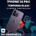 Miniatyrbild 3 av 5: iPhone 14 Pro Linsskydd - 9H Härdat glas - Super kvalitet 3D Linsskydd