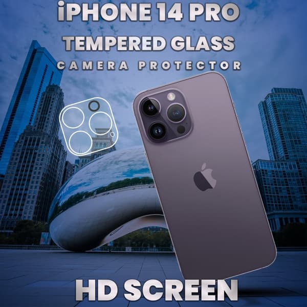 iPhone 14 Pro Linsskydd - 9H Härdat glas - Super kvalitet 3D Linsskydd