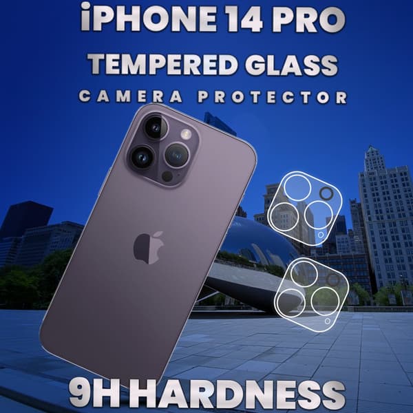 2-Pack iPhone 14 Pro Linsskydd - 9H Härdat Glas- Super kvalitet 3D