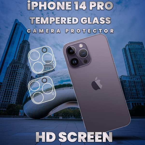 2-Pack iPhone 14 Pro Linsskydd - 9H Härdat Glas- Super kvalitet 3D