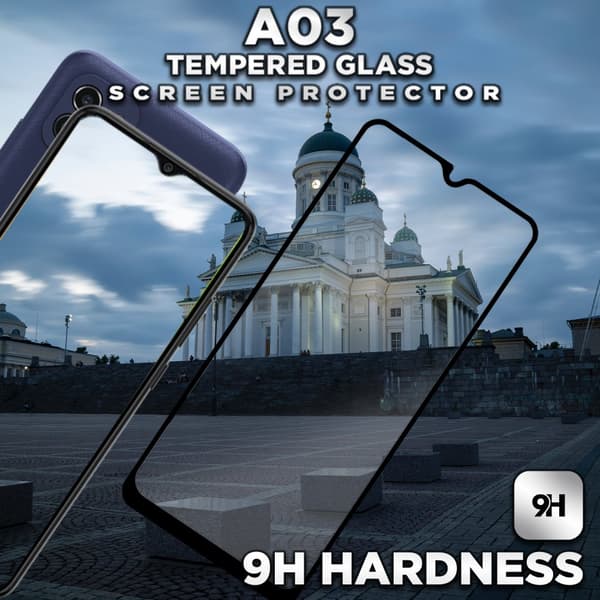 Samsung Galaxy A03 - Härdat Glas 9H - Super Kvalitet 3D Skärmskydd