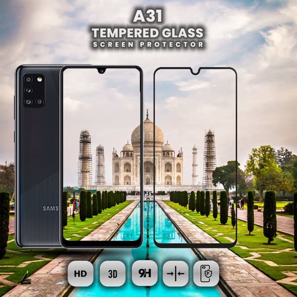 Samsung Galaxy A31 - Härdat Glas 9H-Super Kvalitet 3D Skärmskydd