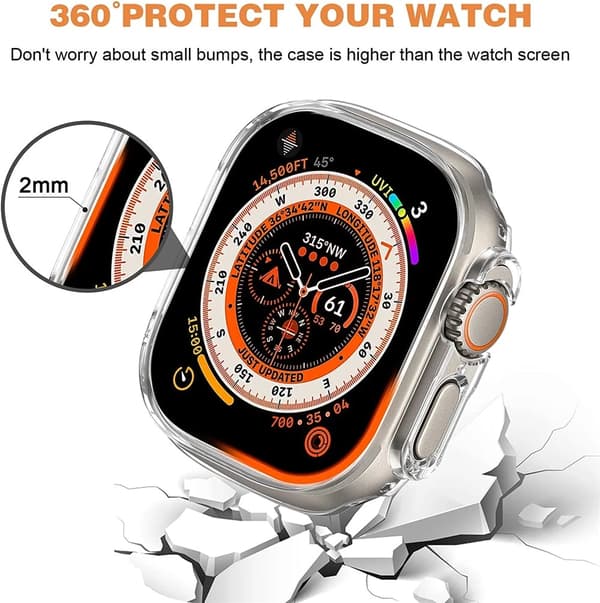 Apple Watch Apple Watch Ultra (49 mm) støtbestandig på urkassen