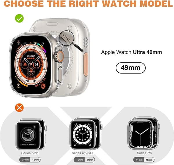 Apple Watch Apple Watch Ultra (49 mm) støtbestandig på urkassen