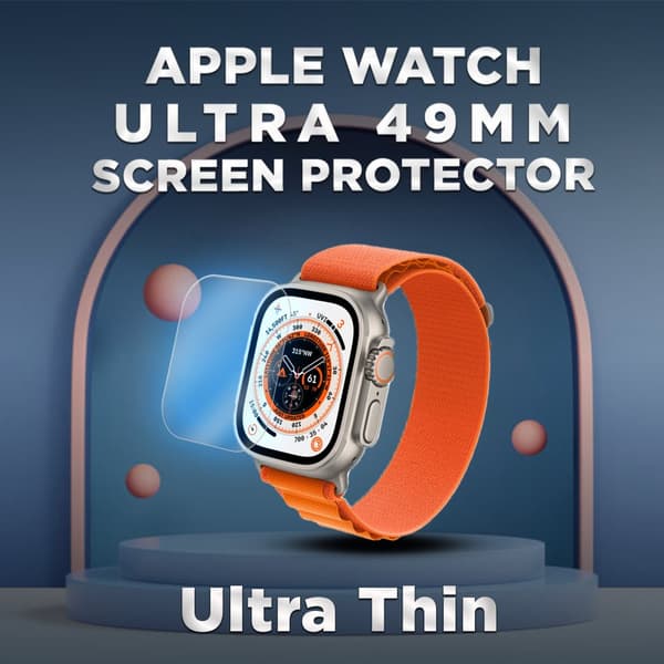 Apple Watch Ultra 49mm -Härdat glas 9H – Super kvalitet 3D Skärmskydd
