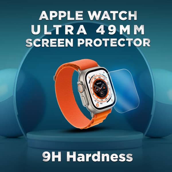 Apple Watch Ultra 49mm -Härdat glas 9H – Super kvalitet 3D Skärmskydd