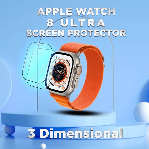 2-Pack Apple Watch 8 Ultra -Härdat glas 9H – Super kvalitet Skärmskydd
