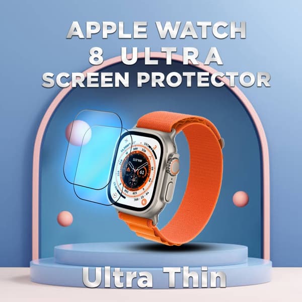 2-Pack Apple Watch 8 Ultra -Härdat glas 9H – Super kvalitet Skärmskydd