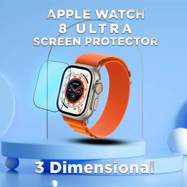 Apple Watch 8 Ultra -Härdat glas 9H – Super kvalitet Skärmskydd