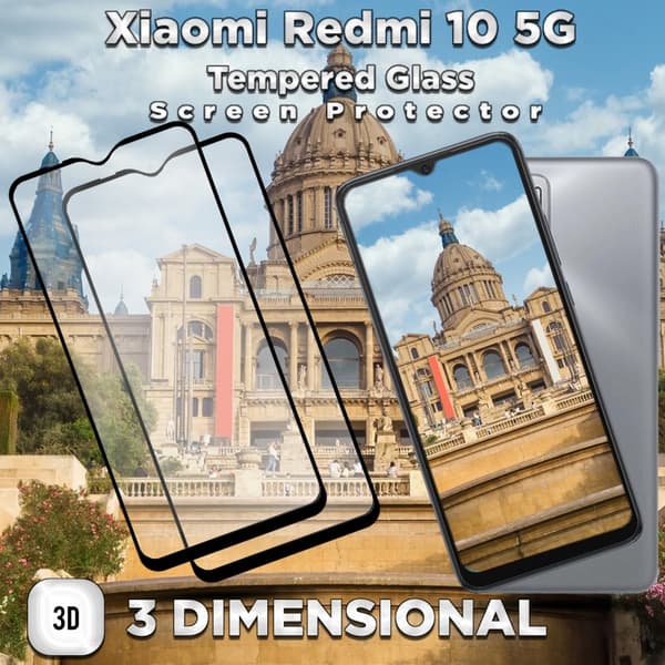 2-Pack Xiaomi Redmi 10 5G - Härdat Glas 9H - Super kvalitet 3D Skärmskydd