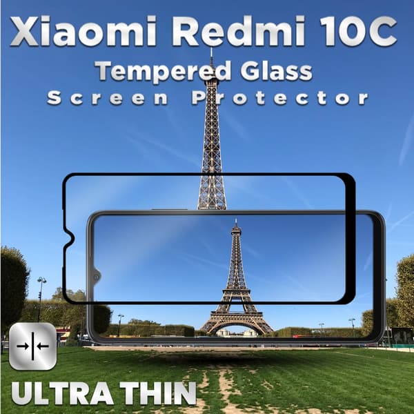 Xiaomi Redmi 10C - Härdat Glas 9H - Super kvalitet 3D Skärmskydd