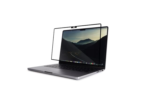 Moshi iVisor XT - Skjermbeskytter for MacBook Pro 14 (M1, 2021) (svart ramme)