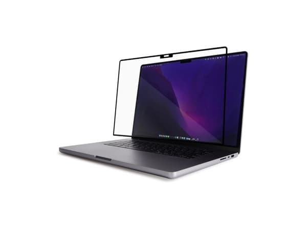 Moshi iVisor XT - Skjermbeskytter for MacBook Pro 16 (M1, 2021) (svart ramme)