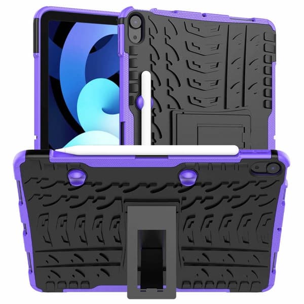 Stødbestandigt cover med stativ Apple iPad Air 10.9 (2022) - Lilla