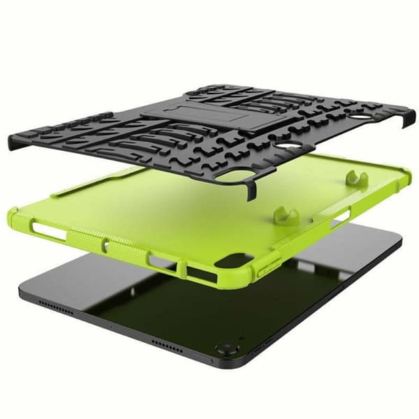 Iskunkestävä kuori jalustalla Apple iPad Air 10.9 (2022) - Vihreä