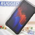 Miniatyrbillede 4 af 8: Hybrid cover med skulderrem Samsung Galaxy Tab S7 Plus - Sort