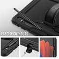 Miniatyrbillede 7 af 8: Hybrid cover med skulderrem Samsung Galaxy Tab S7 Plus - Sort