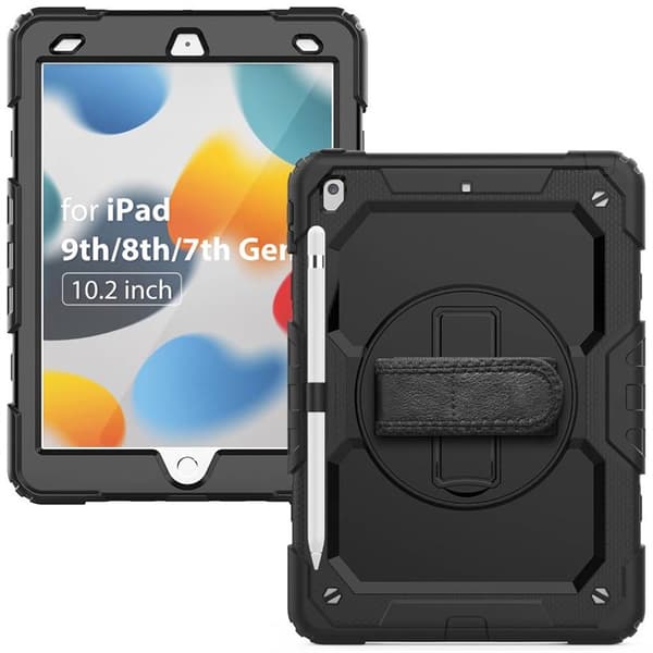 Hybridskal med axelrem Apple iPad 10.2 (2021) - Svart