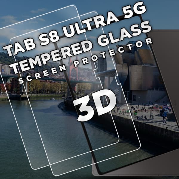 2-Pack Samsung Galaxy Tab S8 Ultra 5G - Härdat Glas 9H - Super Kvalitet Skärmskydd