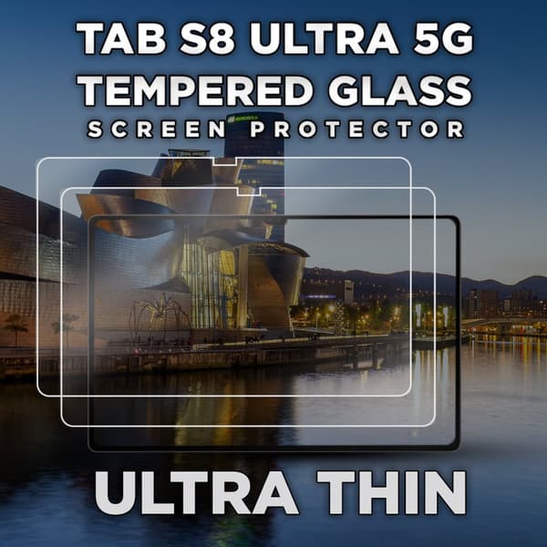 2-Pack Samsung Galaxy Tab S8 Ultra 5G - Härdat Glas 9H - Super Kvalitet Skärmskydd