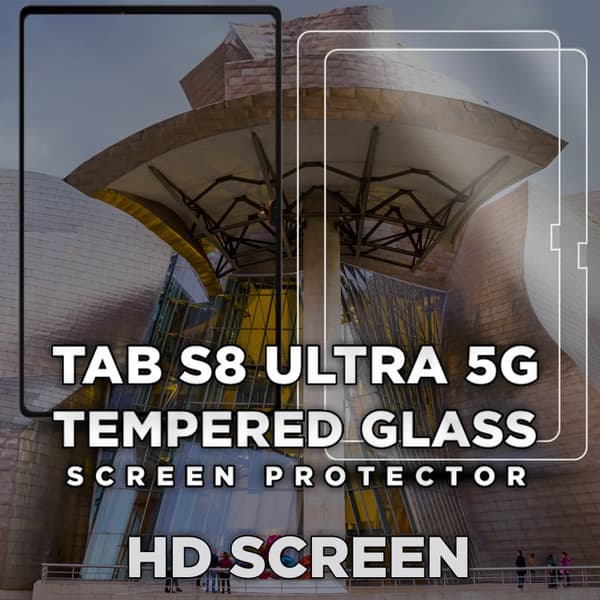 2-Pack Samsung Galaxy Tab S8 Ultra 5G - Härdat Glas 9H - Super Kvalitet Skärmskydd
