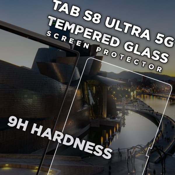 Samsung Galaxy Tab S8 Ultra 5G - Härdat Glas 9H - Super Kvalitet Skärmskydd