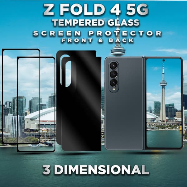 Samsung Galaxy Z FOLD 4 5G - Härdat Glas 9H - Super Kvalitet 3D Skärmskydd